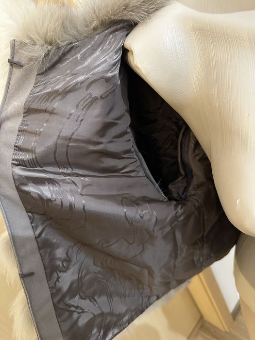 Blana naturala vulpe marimea S , blana naturala 2 in 1 vesta