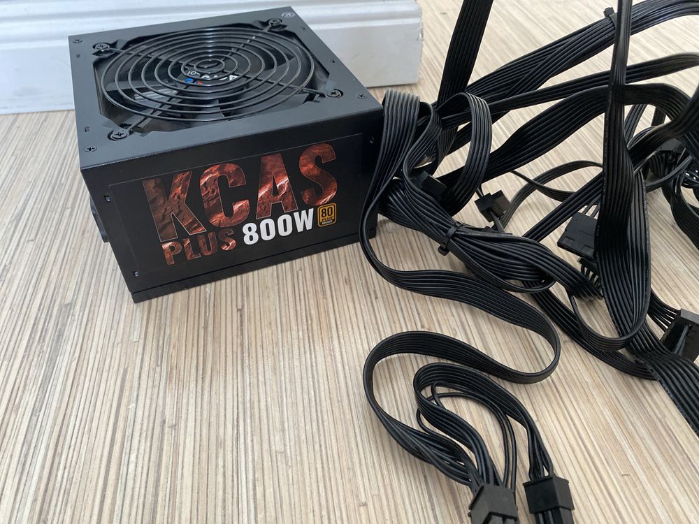 Блок питания для компьютера, Aerocool KCAS plus 800 w ксас на 800 ватт