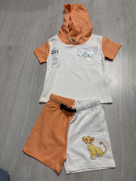 Costum/ tricou si pantaloni scurti de vara bebelus