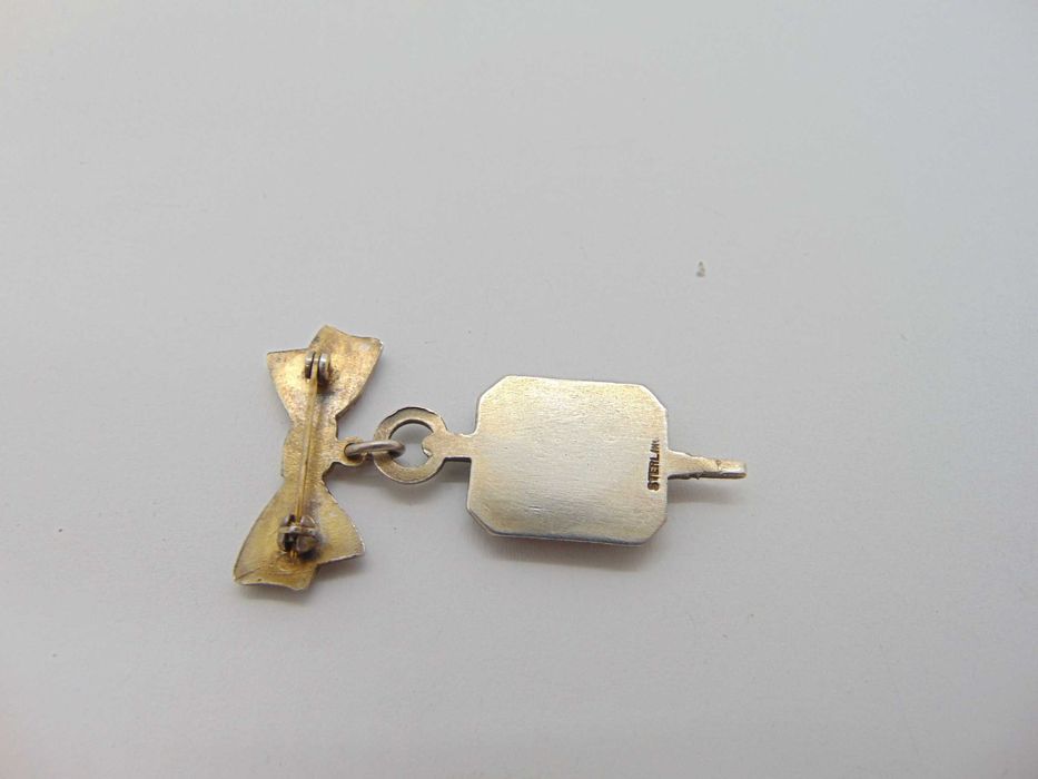 Insigna militara US Merchant marine din argint