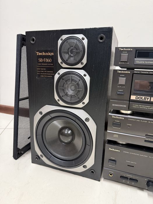 Ретро аудио сет TECHNICS - усилвател, дек, тунер, сд и тонколони