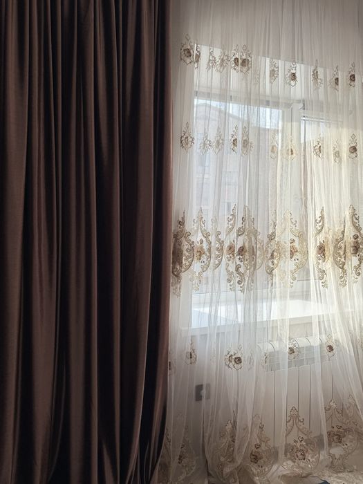 Продаю шторы и тюль б/у