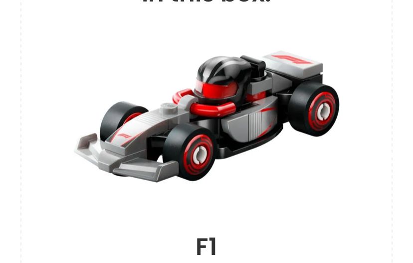 LEGO F1 Minifigure