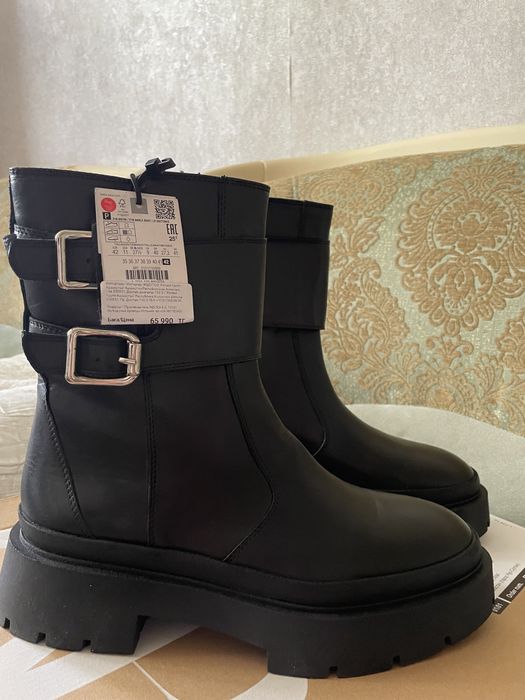 Продам обувь демисезонную Zara. 42 размер. Кожа