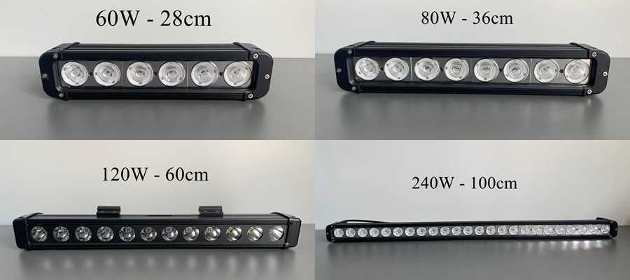 Proiectoare auto OFF ROAD - LED BAR 60W 80W 120W 240W - 10W/LED