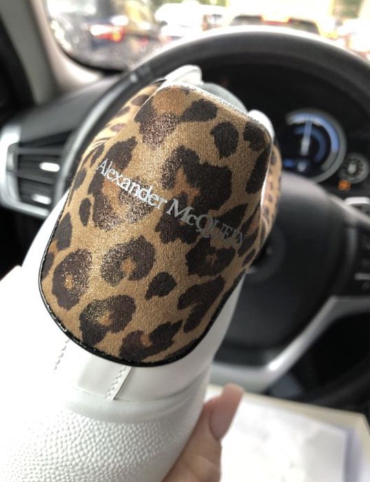 Adidasi Al McQueen piele naturala