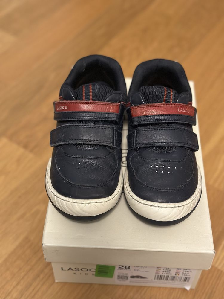 Sneakers Lasocki Kids, piele naturala, velcro, 28 EU, talpic 18.2 cm