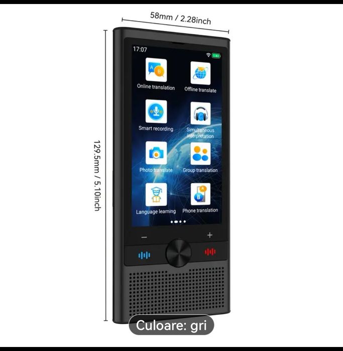 Traducător/translator inteligent, AI, nou, la cutie