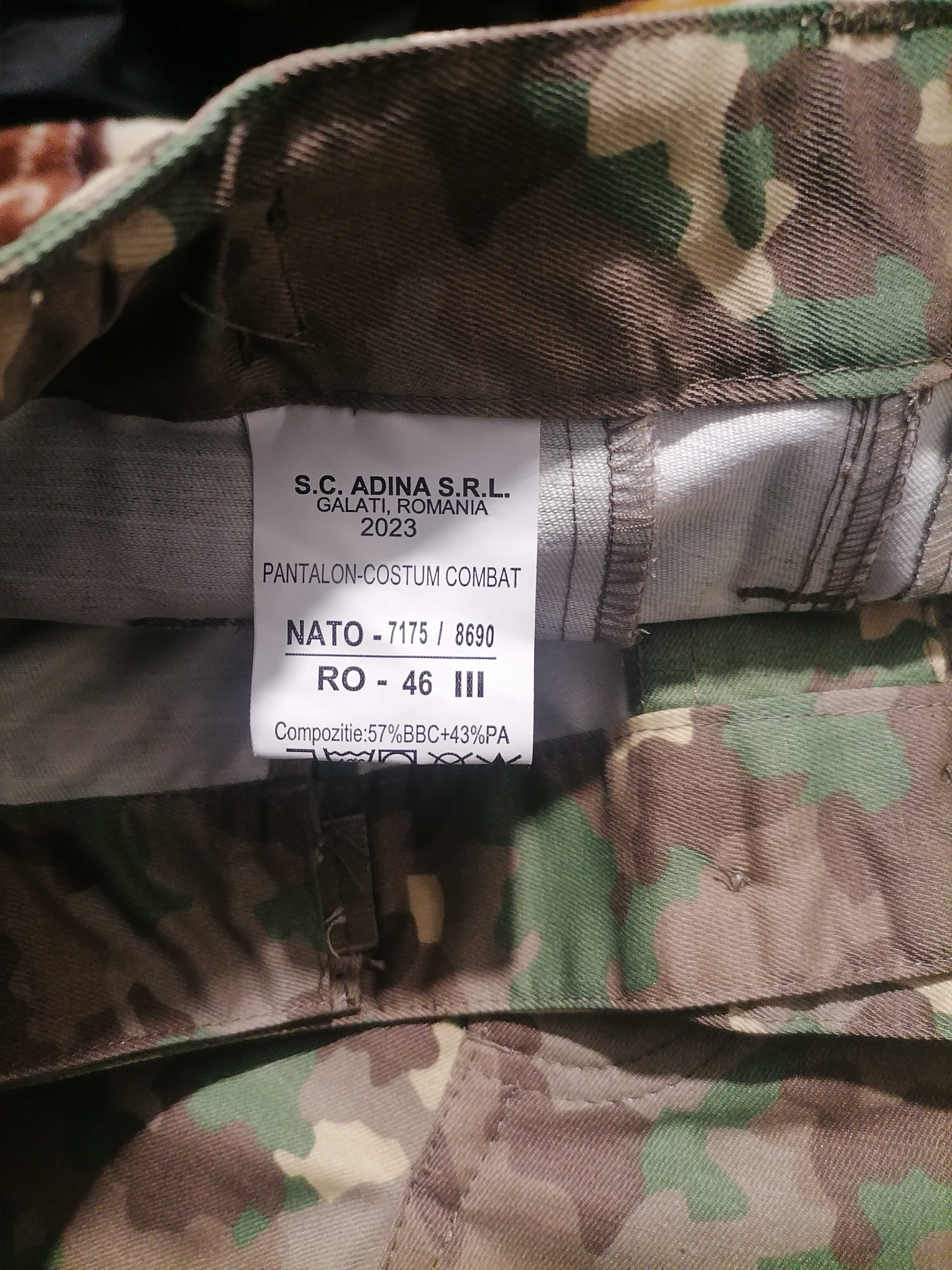 Tinuta combat 46/III noua,veston+2 pantaloni.