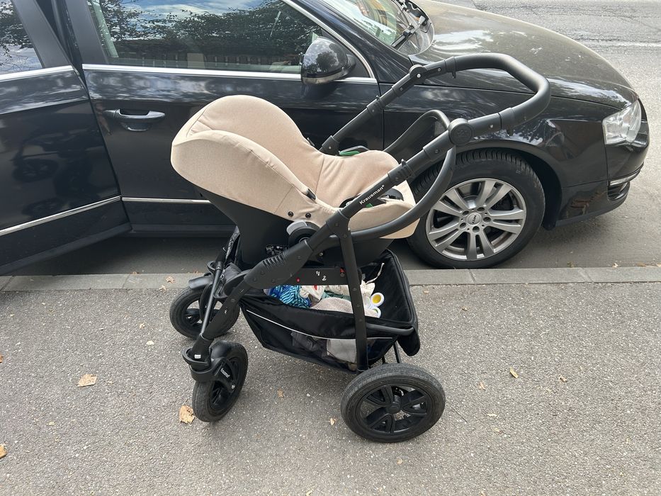 Carucior 3 in 1 Trend Black Beige Prestige - Krausman