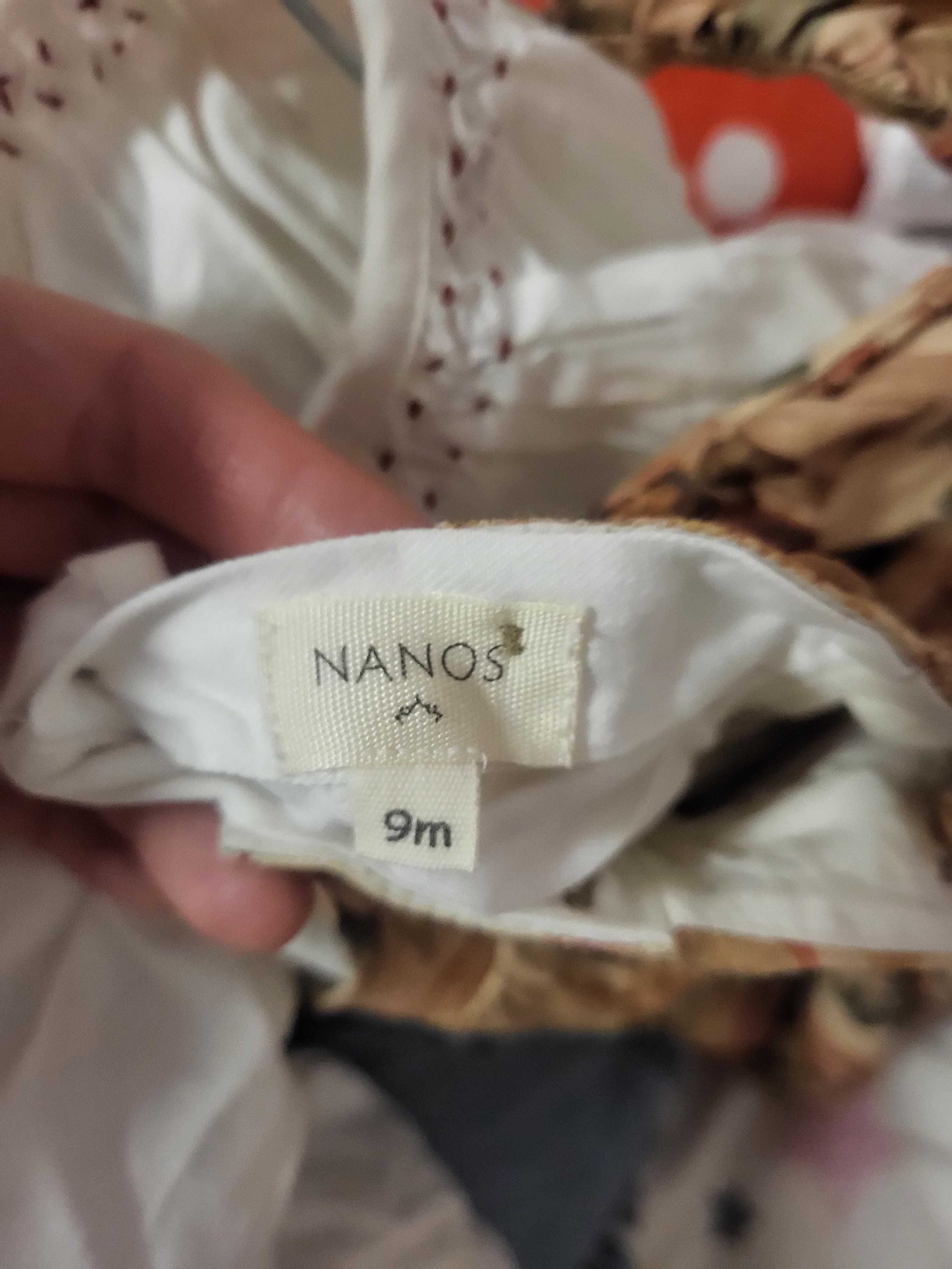 Rochiță Nanos cu imprimeu si inchidere cu nastrui