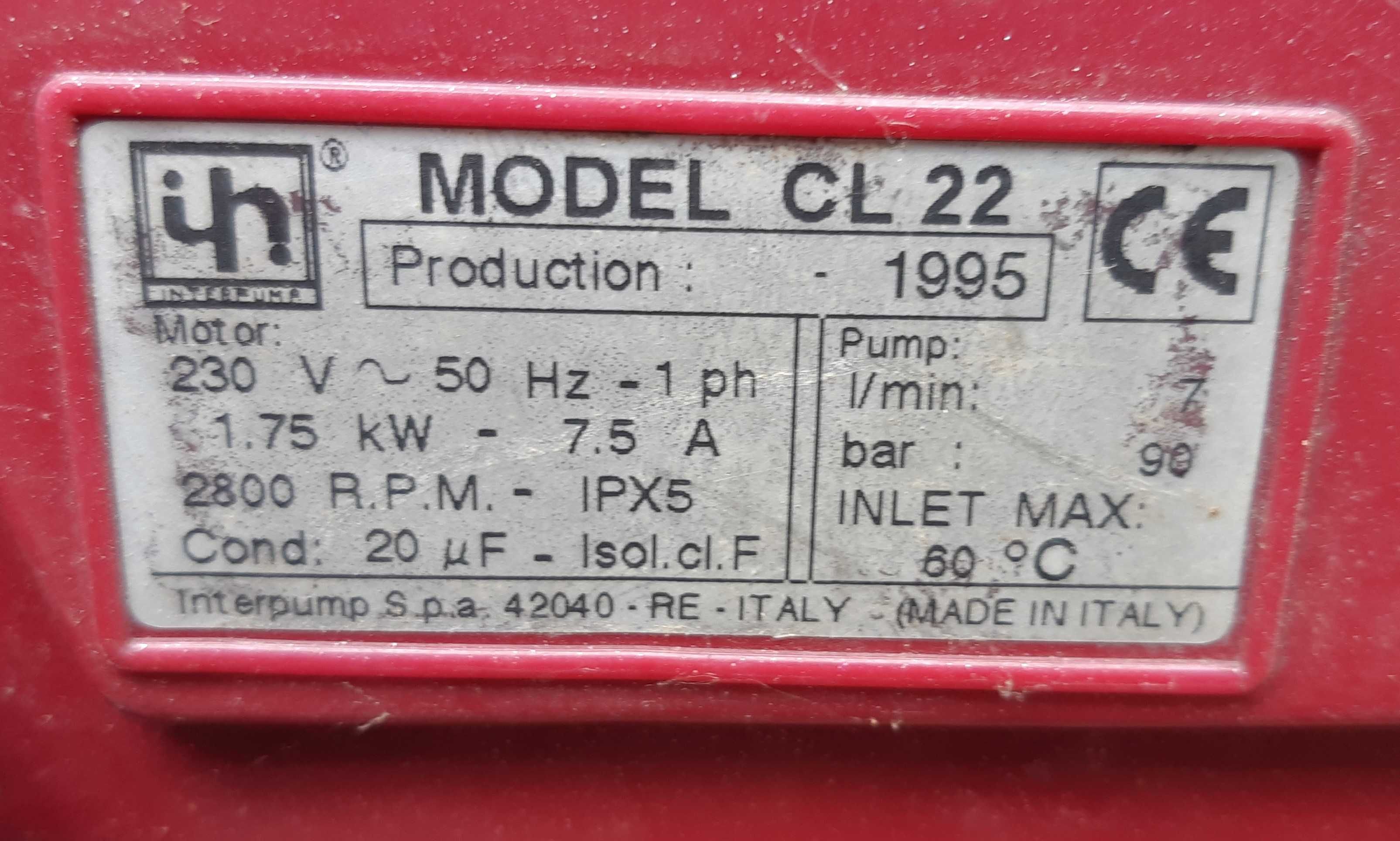 Masina de spalat cu presiune King Craft CL-22 (90 bari)