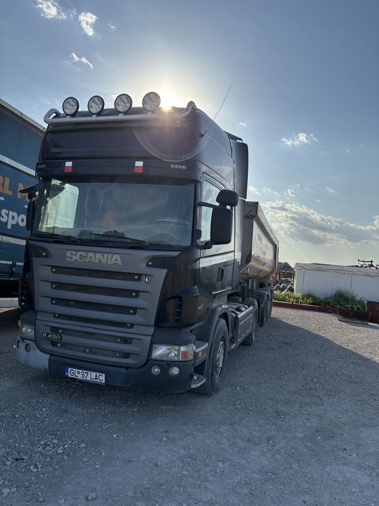 Scania r420 +semiremorca basculabila