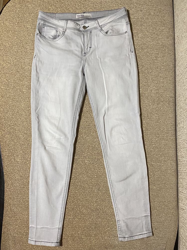 Pantalon elastici -gri Zara- mărimea 38