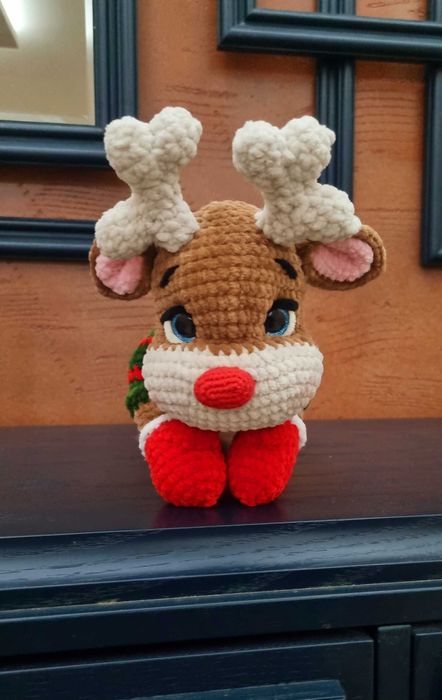 Плетена играчка - коледен елен