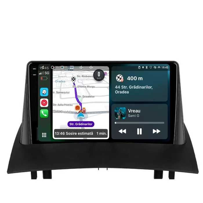 Navigatie GPS Android Renault Megane 2 CarPlay QLed WIFI 1-8GB + CADOU