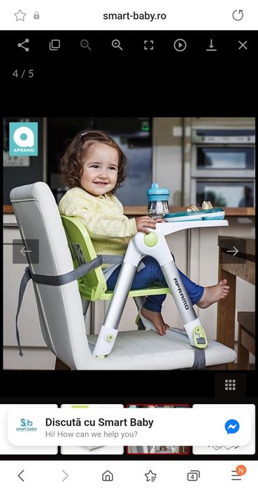 Scaun de masa/inaltator pliabil(6luni-3ani)/ideal concediu urgent