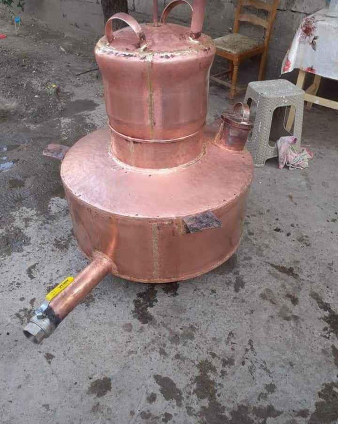 Vand cazane de tuica din cupru alimentar are 100l