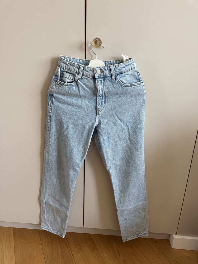 Zara Mom Jeans сини
