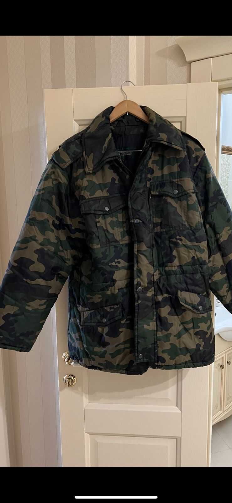 Камуфляжная новая куртка осень/зима размер 50-52