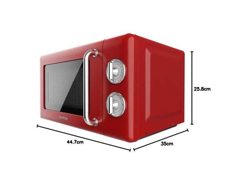 Микровълнова Фурна с Ретро Дизайн Cecotec ProClean 3010 Retro Red, 20L
