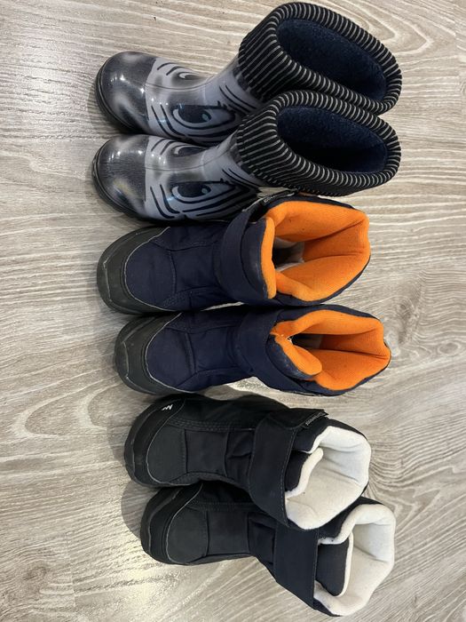 Детски зимни и гумени ботуши