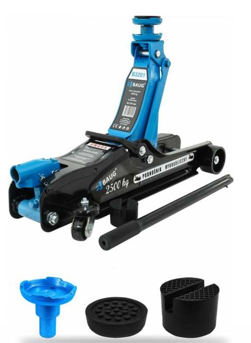 Cric hidraulic 2.5T  tip crocodil ridicare auto + Set suporti capra 3T