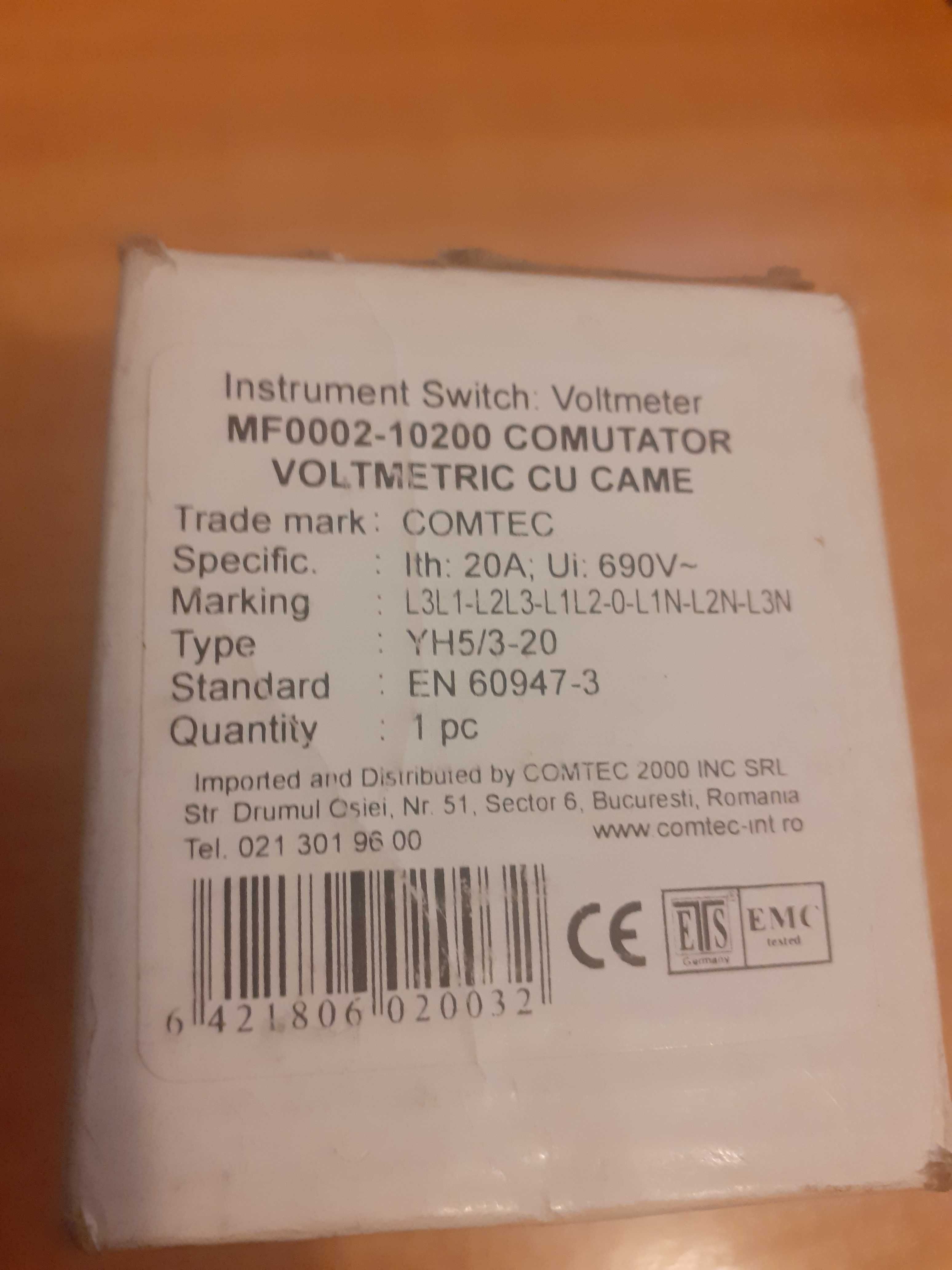 MF0002-10200 Comutator Voltmetric cu Came