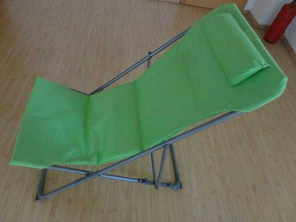 sezlong pliabil nou  reglabil pe trei trepte,