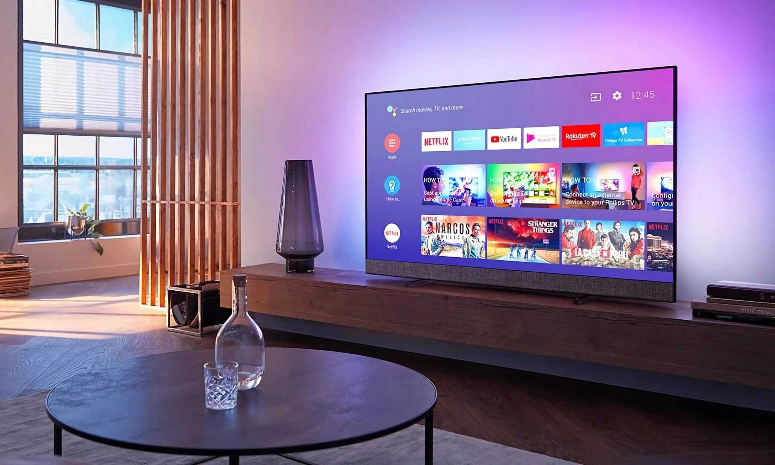Телевизор TCL Smart TV 43 Android Google TV голосовое управление.