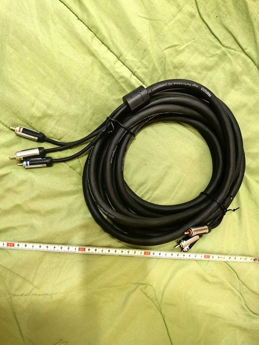 Cablu profesional nefolosit RCA to RCA audio/video 5m