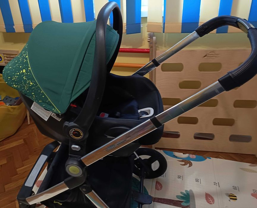 Чиполино Елит Авокадо, детска количка с три коша включени в цената.