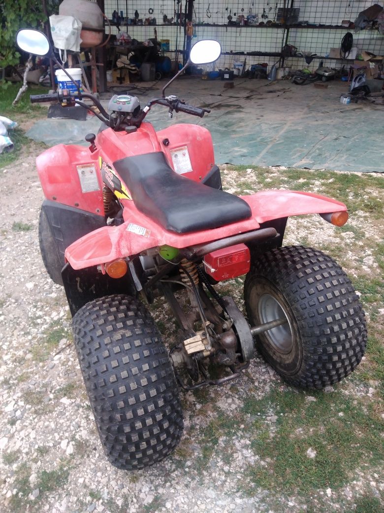 Atv 125cm,tracțiune spate,lumini,anvelope noi,pornire buton,