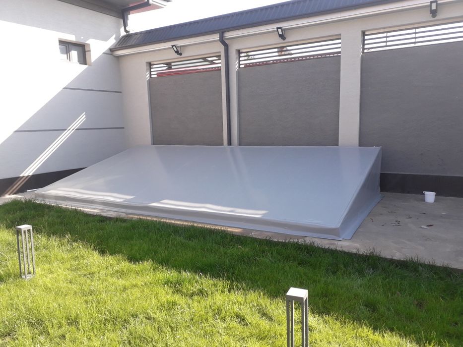 Банер баннер тент бассейн фантан установка