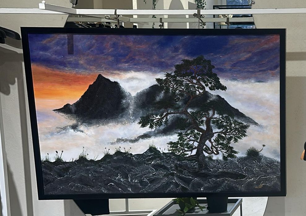 Картина японский Пейзаж ручная работа