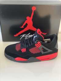 Air Jordan 4 Retro Red Thunder Black Nike 1 Bred Patent OG Cat