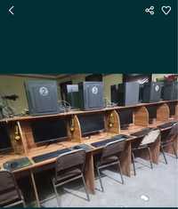 продается 12 компьютера , столы и стулья набор для компьютерного зала