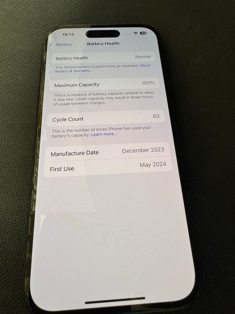 iPhone 15 128gb - 100% battery, отличен