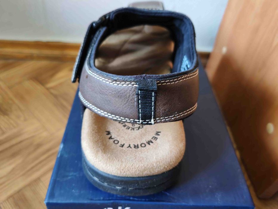 Сандали офисные кожаные US 13,EUR 47,(31cm)