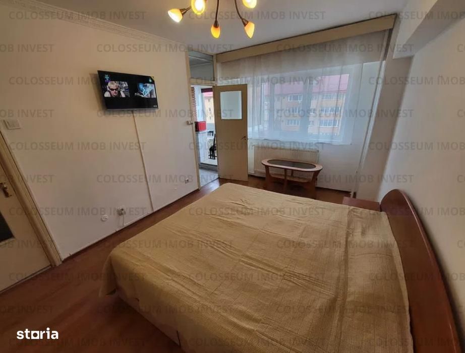 Racadau - Garsoniera mobilata, utilata, balcon, etaj 2!