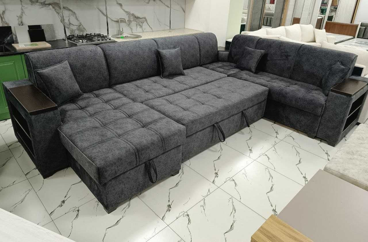 В НАЛИЧИИ 
Вместительный, комфортный
 п- образный диван