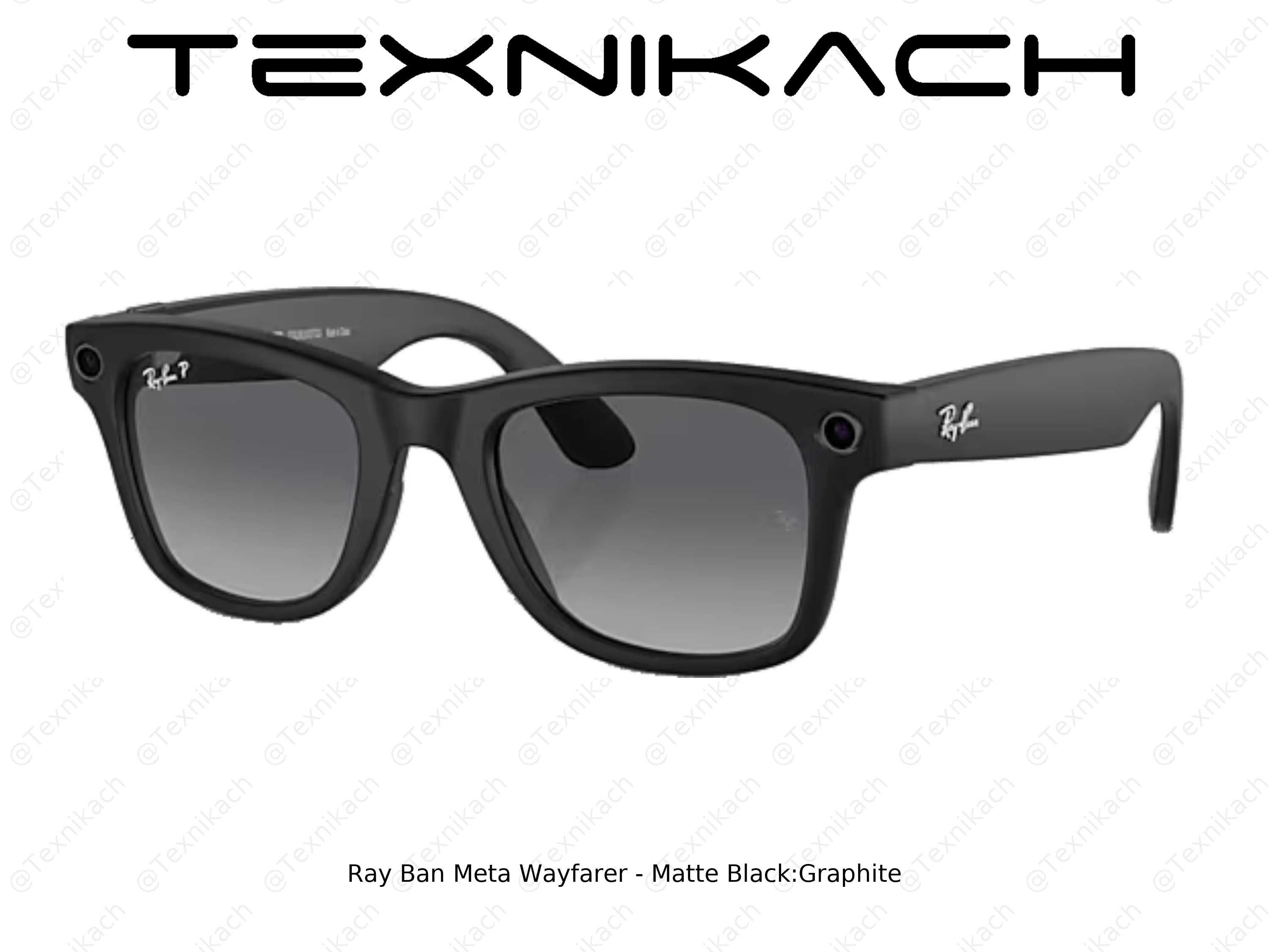 Yangi • Ray Ban Meta Wayfarer Matte Black • Dastavka