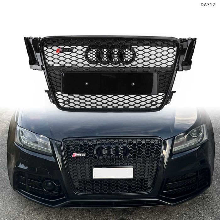 Предна решетка RS Audi A5 RS5 07-12 Пчелна пита мрежест грил броня