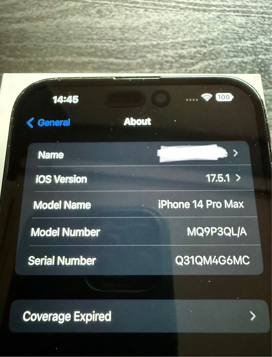 iPhone 14 Pro Max 128GB – Space Black