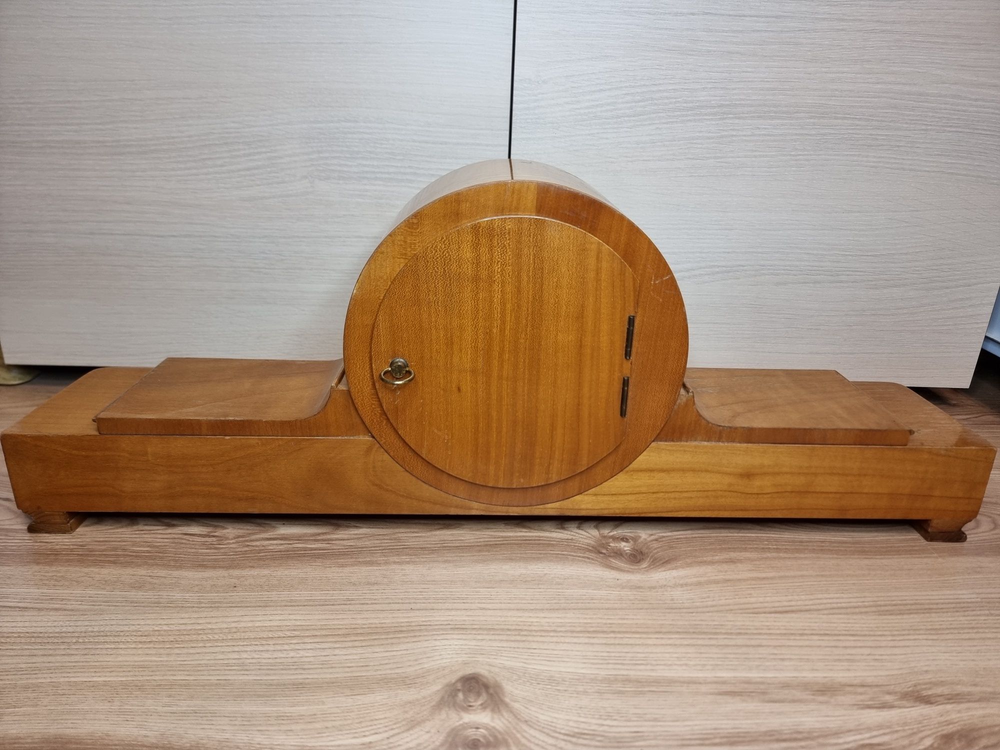 Ceas mecanic pendula de masa/semineu Kienzle 5 corzi functional vechi