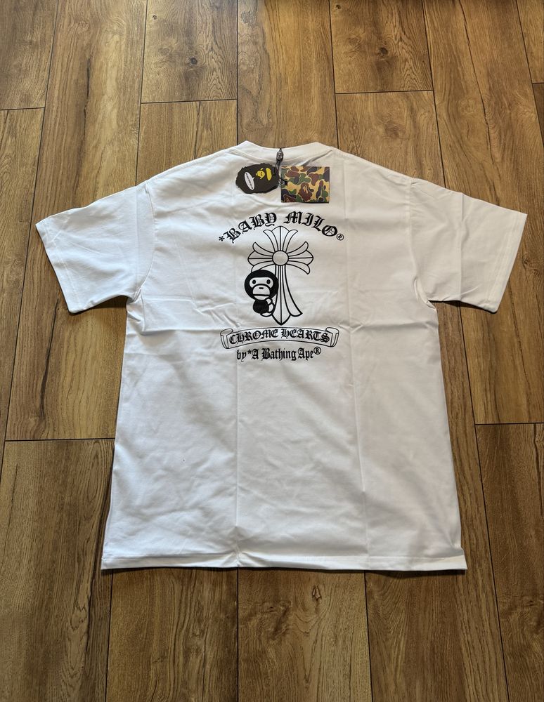 Bape x Chrome Hearts White T-shirt