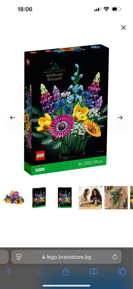 Lego Botanica  букет цвета