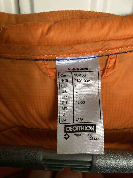 Vind geaca puf natural barbati L Simond- Decathlon