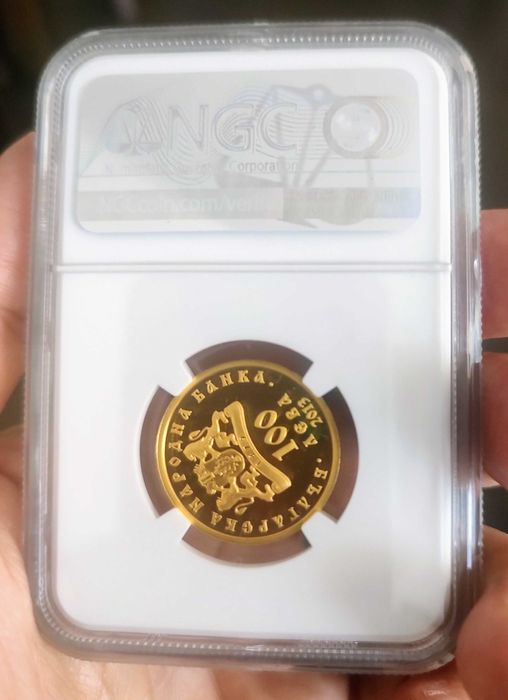 100лв 2013г. Св.св. Константин и Елена NGC PF69 ULTRA CAMEO