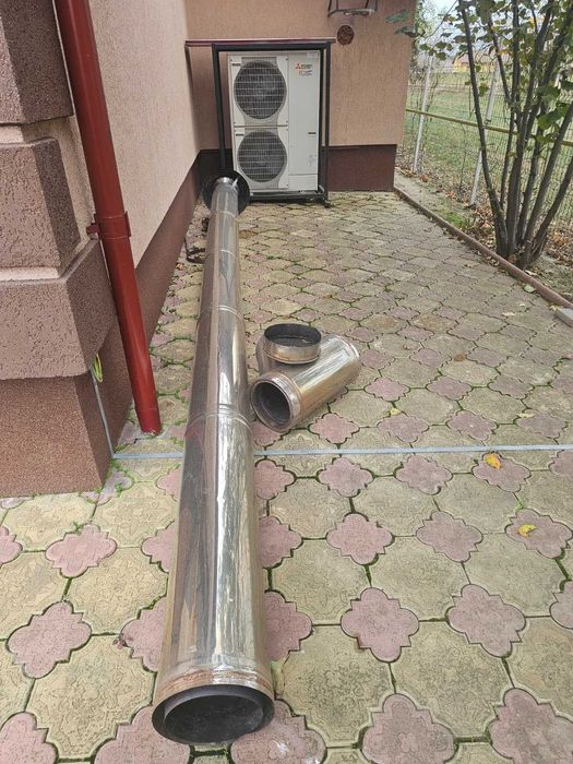 Vand horn fum inox+racord flexibil